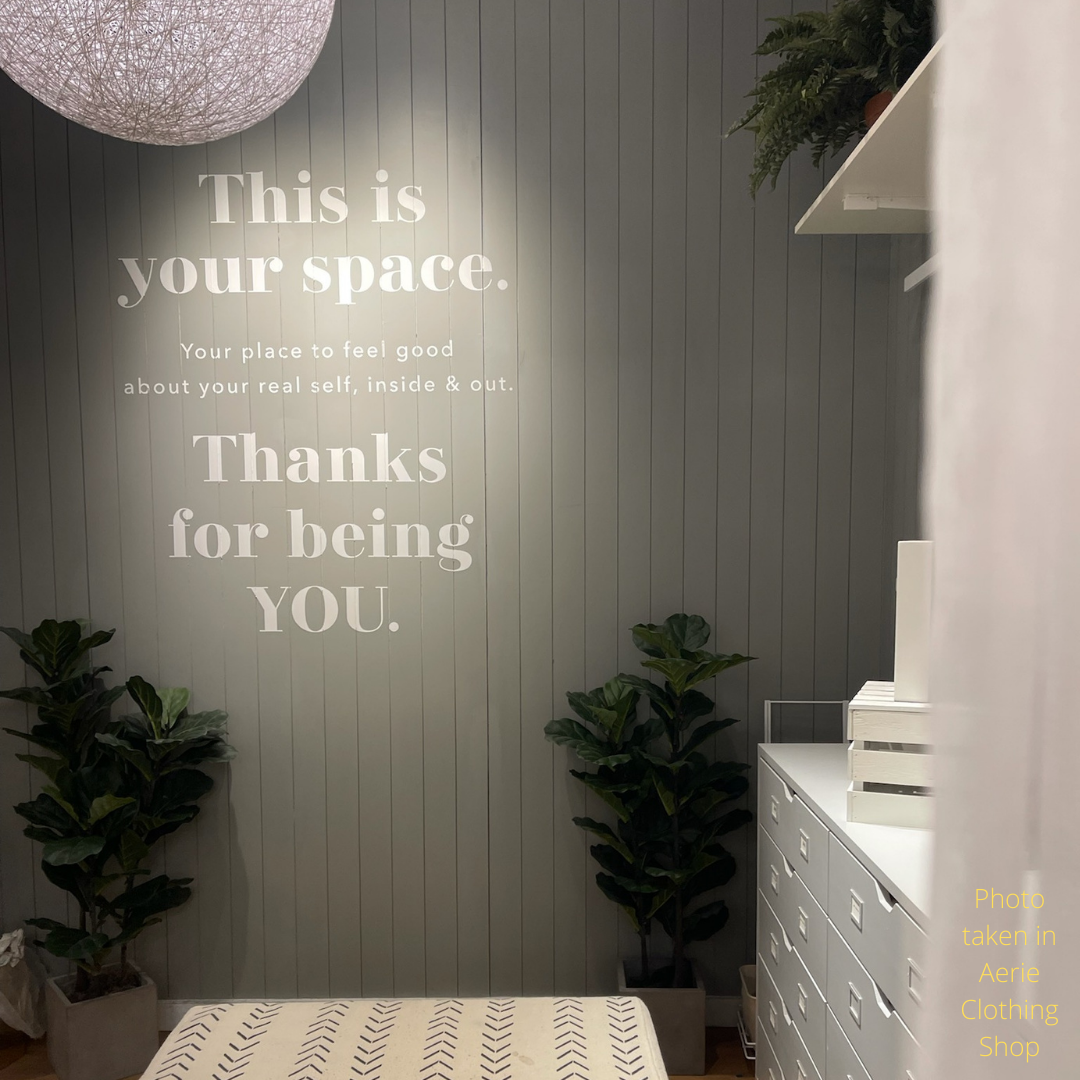 Photo taken in aerie clothing shop